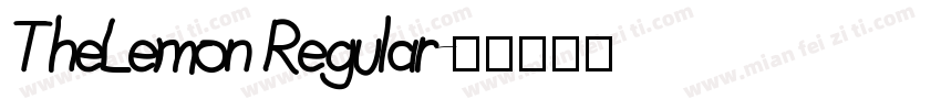 TheLemon Regular字体转换